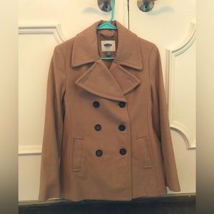Old Navy camel pea coat, XS